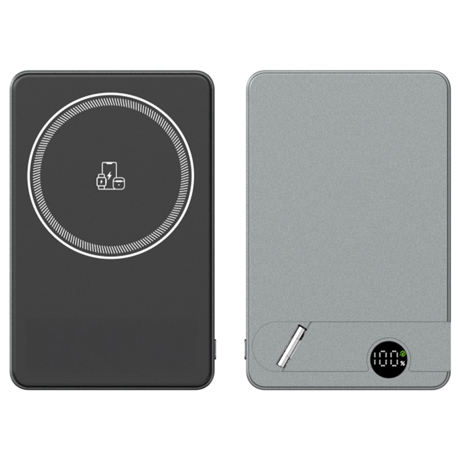 225601 KİLYOS 10.000 MAH SİYAH MAGSAFE ve WIRELESS STANDLI POWERBANK