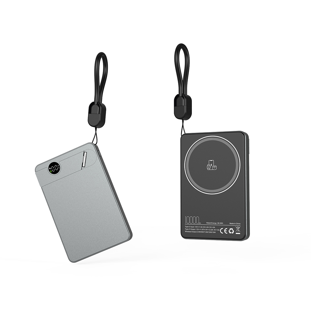 225601 KİLYOS 10.000 MAH SİYAH MAGSAFE ve WIRELESS STANDLI POWERBANK - Görsel 4