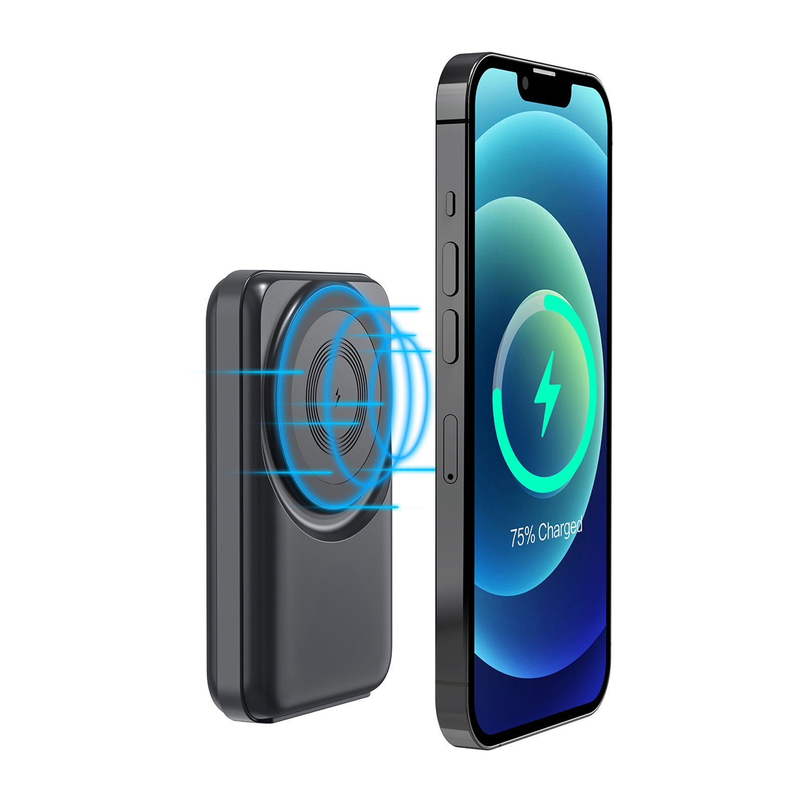 259301 KÜÇÜKLER 10.000 MAH SİYAH MAGSAFE ve WIRELESS POWERBANK - Görsel 3