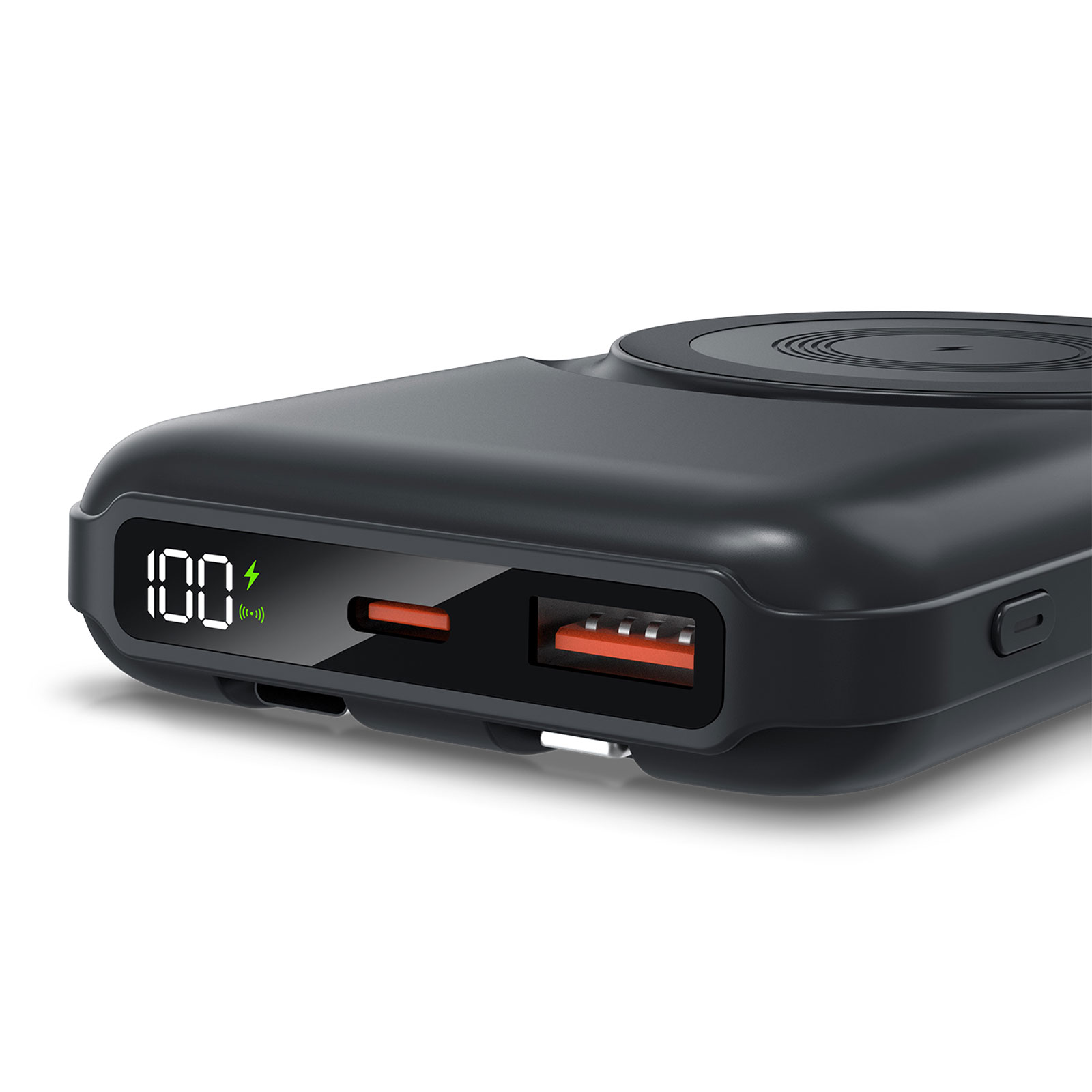 259301 KÜÇÜKLER 10.000 MAH SİYAH MAGSAFE ve WIRELESS POWERBANK - Görsel 5