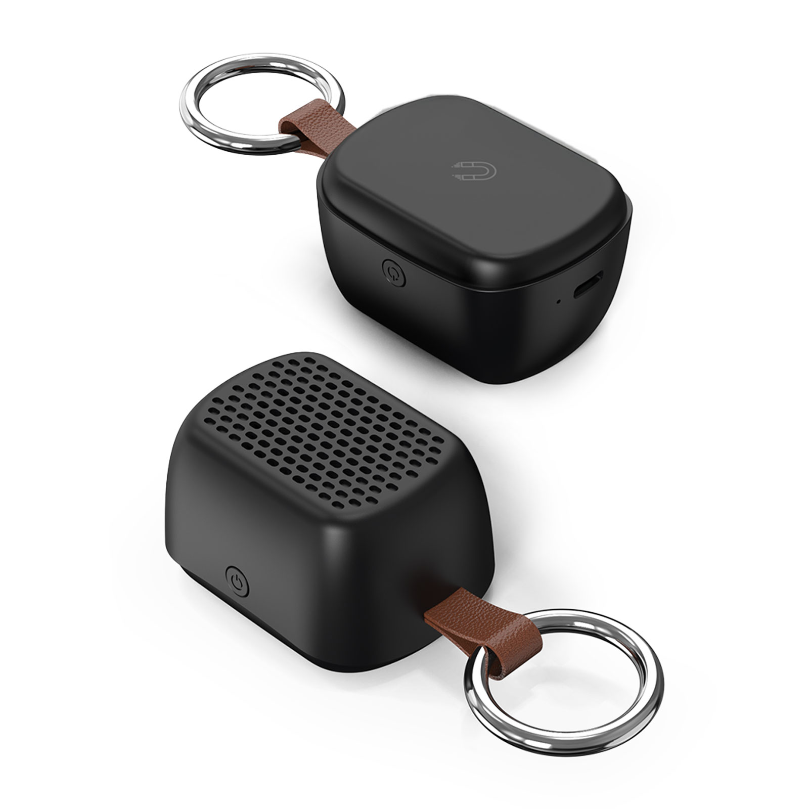 265401 AVAZ SİYAH BLUETOOTH MIKNATISLI IŞIKLI HOPARLÖR - Görsel 2
