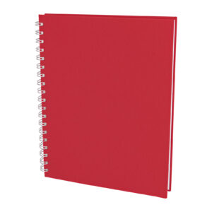 307804 SEĞMENLER KIRMIZI KARELİ SPİRALLİ TARİHSİZ DEFTER (19X25 CM)