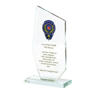 486131 KAŞGAR ŞEFFAF KRİSTAL PLAKET