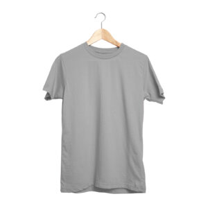 488722-XL GARDENYA GRİ XL SIFIR YAKA TİŞÖRT